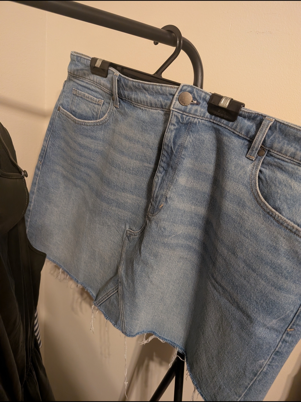 a.n.a Light Blue Denim Mini Skirt